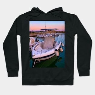 Summer Sunset Seaport Boats Italy Hoodie